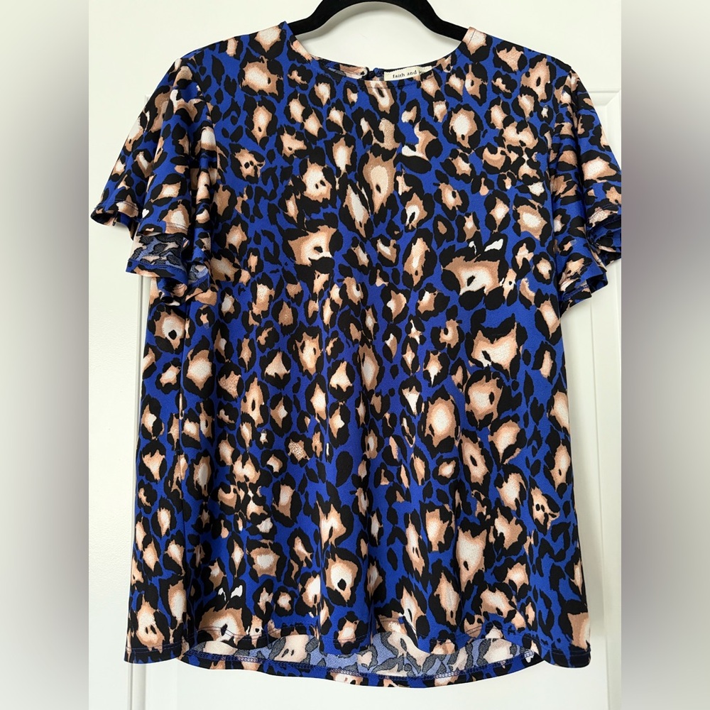 Faith and Joy flutter sleeve top